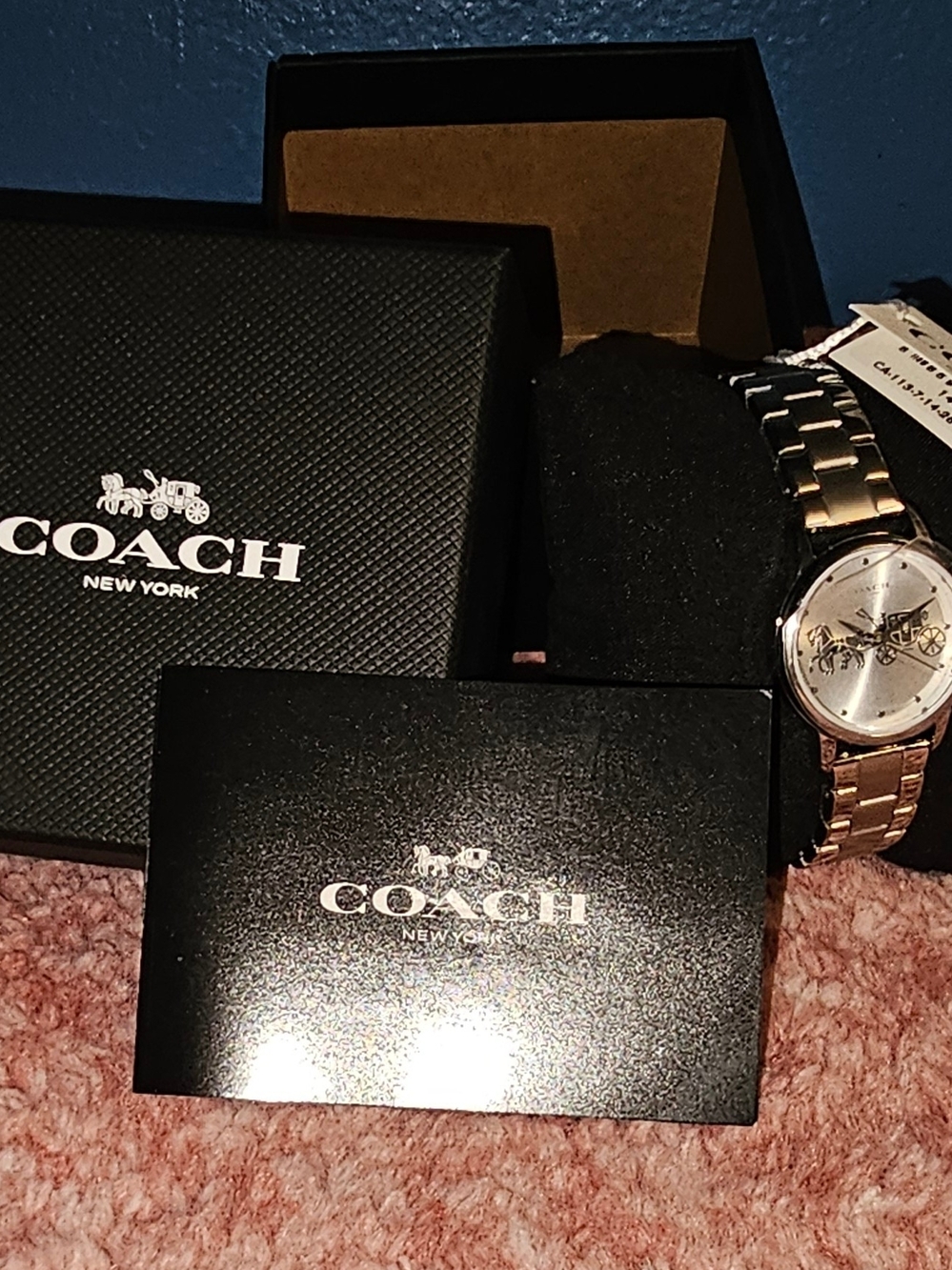 Coach Silver Tone Dial Stainless Steel Band Classic Women's Watch